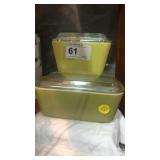 2 Covered Pyrex Refrigerator Dishes