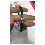 Green Jade and 14k GP Fittings Bracelet