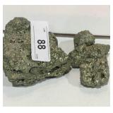 1 Large & 3 Smaller Pieces of Iron Pyrite - Fools