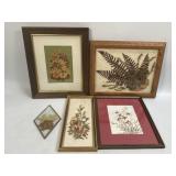 Assorted Framed Pressed Flowers As Pictured
