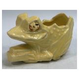 Vintage 1950ï¿½s McCoy Pottery 5ï¿½ Yellow Frog