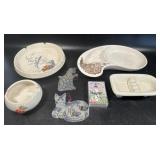 Assorted Lot As Pictured Including Ashtrays,