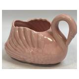 Vintage Ceramic 7" Swan Planter Mid Century