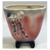 Vintage Royal Copley Art Pottery Vase Planter Bow