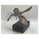 Vintage Mid Century Brutalist Torch Cut Dragonfly