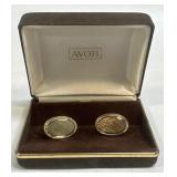 Vintage Avon Citation Gold Tone Oval Engravable