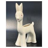 McCoy Pottery MCM White Porcelain Deer Horse