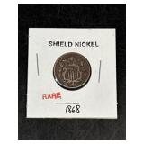1868 Shield Nickel