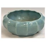 Vintage Art Pottery PRETTY BLUE Round Haeger