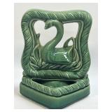 Vintage Swan TV Lamp W/Planter 1950ï¿½s Green Glaze