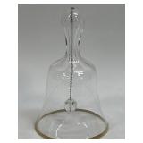 (T) Vintage Fostoria Sheffield Glass Gold Trim