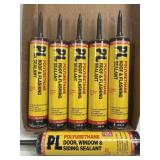 6 Tubes Of Sealant 5 Roof & Flashing, 1 Door,