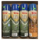 4 Cans Champion Sprayon Paint 1 Inverted Spray