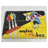 (T) Vintage Watercolor Paint Tin Case Made In