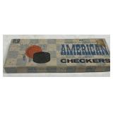 (T) 24 Hallam Interlocking Plastic Checkers (Has