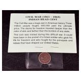 Civil War (1861-1865) Indian Head Cent