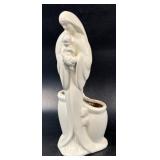Haeger Vase Virgin Mary and Baby White 11ï¿½