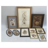 Assorted Framed Pressed Flowers As Pictured