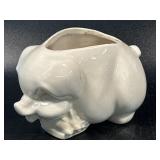Vintage McCoy Pottery USA Pig Planter White