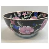 (T) Beautiful Floral Chinese 10ï¿½ Porcelain Bowl