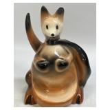 Vintage 1956 Ceramic BOXING KANGAROO Dresser