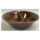Vintage Marcrest Stoneware Divided Serving Dish
