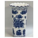 Lovely Blue Floral Large Porcelain Vase 12ï¿½