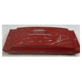 Asian Oriental Chinese Red Lacquer Mother of