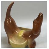 Vintage MCM Ceramic Dachshund Weiner Dog Dresser