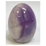 Purple Marble Egg With Flat Bottom 3ï¿½ Tall