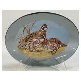 (T) La Codorniz Oval Smoked Glass Trinket Dish