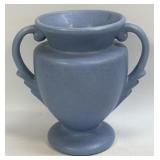 Vintage Matte Periwinkle Blue Double-Handled