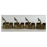 (T) Vintage 4 PCs - Giraffe Napkin Holders -