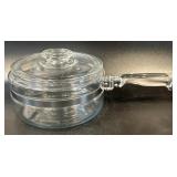 Vintage Pyrex Glass Flameware Sauce Pan Pot with