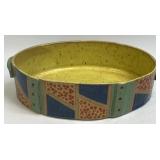 Handmade Ceramic Vibrant Geometric Design Double