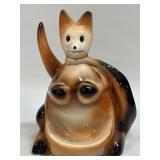 Vintage 1956 Ceramic BOXING KANGAROO Dresser