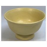 Vintage McCoy Yellow Pedestal Bowl 8ï¿½ Diameter