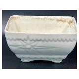 VINTAGE MCCOY CREAM POTTERY RECTANGULAR PLANTER