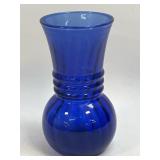 Vintage Anchor Hocking Blue Vase 6.5ï¿½