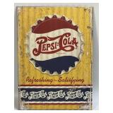 Retro Style Pepsi Cola Sign. 11ï¿½ x 16ï¿½