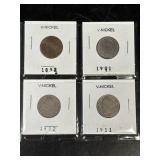 4 V Nickels As Pictured