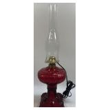 (T) 12ï¿½ B&P Lamp Princess Feather Oil Lamp with