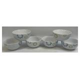 Rachael Ray 6 Piece Bowls Pinwheel - Blue/Green