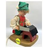 (T) VINTAGE RENNOC ANIMATED ELF WITH SAW