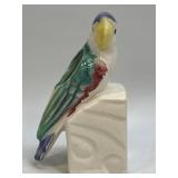 Vintage Love Bird Parrot Book end Planter Morton