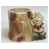 Vintage Pixie Elf Figurine Planter Garden Gnome