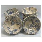 Vintage Old Fort NC Spongeware Stoneware Pottery