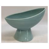 McCoy Harmony Line Pottery turquoise BLUE Oblong