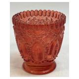 Bridgerton Glass Votive Candle Holder, Red 3ï¿½