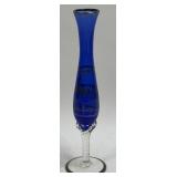 Vintage Murano Style Bohemian Glass Cobalt Blue